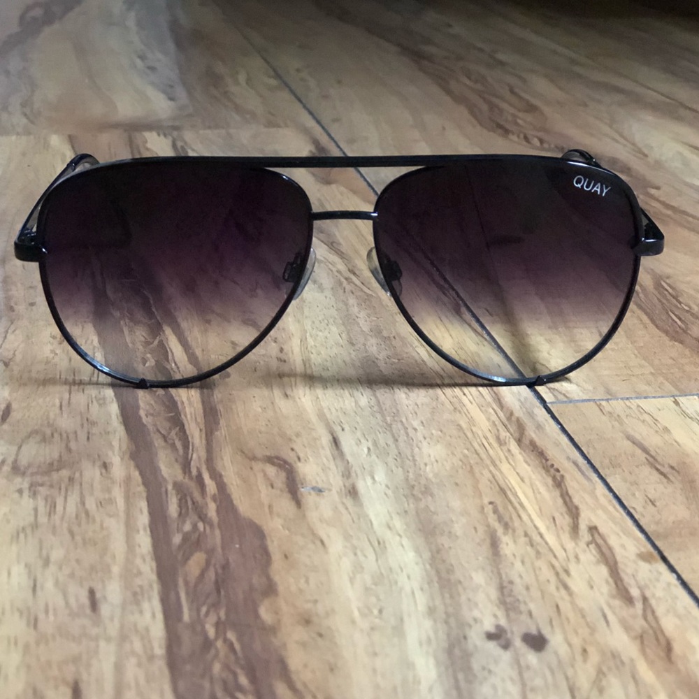 Quay Australia HIGH KEY Sunglasses - Black/Fade